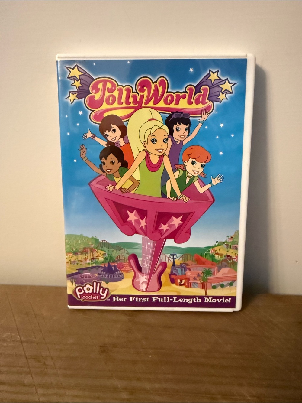 PollyWorld Movie DVD - Blue & Pink Artwork